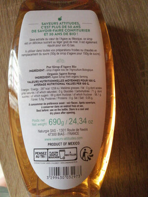 Sucre d origine naturel d agave