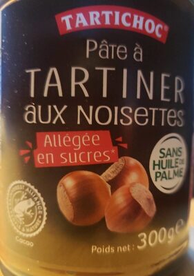 Sucre et nutriments contenus dans Tartichoc