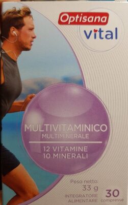 中的糖分和营养成分 Optisana vital