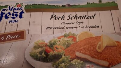 Frozen pork schnitzel