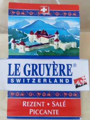 Sucre et nutriments contenus dans Le gruyere aop sale