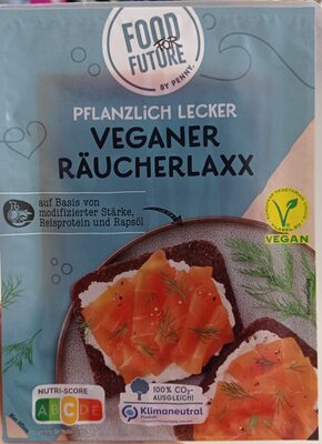 Veganes erzeugnis nach art des räucherlachs