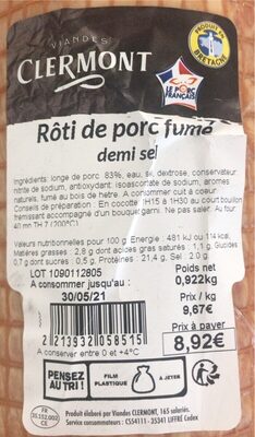 Roti de porc fume