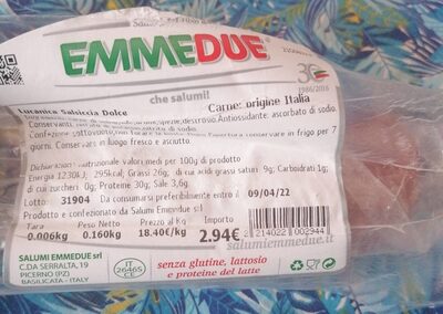 Gula dan nutrisi di dalamnya Emmedue