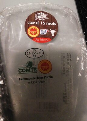 Sucre et nutriments contenus dans Comte 15 mois