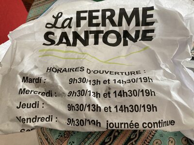 Sucre et nutriments contenus dans Ferme santone