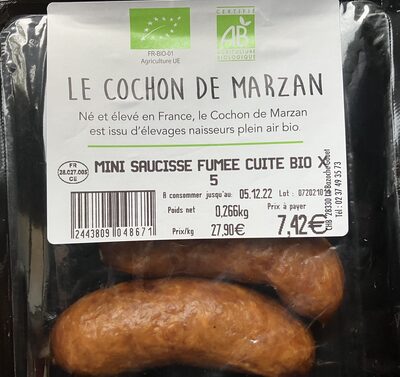 Sucre et nutriments contenus dans Cochon de marzan