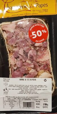 Sucre et nutriments contenus dans Charcuterie des papes