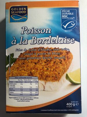 Sucre et nutriments contenus dans Golden sea food