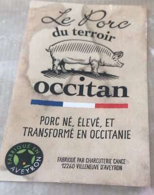 Sucre et nutriments contenus dans Le porc du terroir