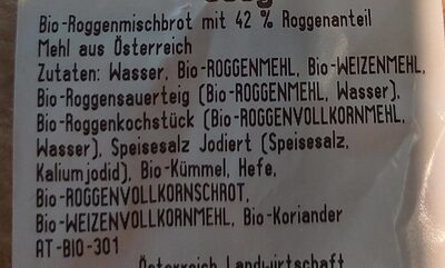 Bio roggenbrot