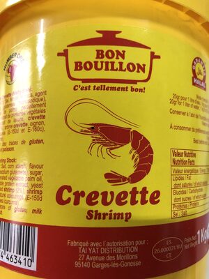 中的糖分和营养成分 Bon bouillon