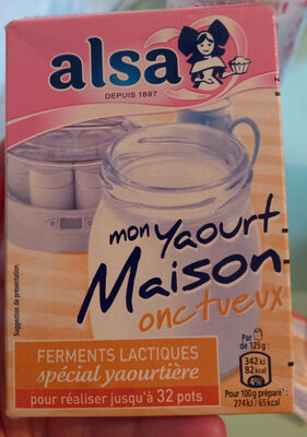 Sugar and nutrients in Mon yaourt maison oncteux