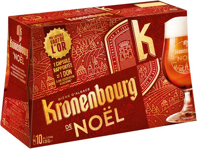 Sucre et nutriments contenus dans Kronenbourg biere de noel