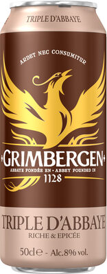 Sucre et nutriments contenus dans Grimbergen triple d abbaye