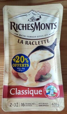 Sucre et nutriments contenus dans Richesmonts