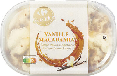 Helado de vainilla y macadamia