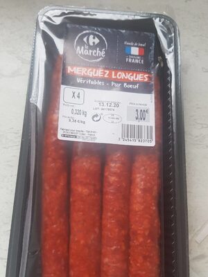 Pure beef merguez sausage