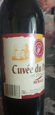 Sucre et nutriments contenus dans Cuvee du patron