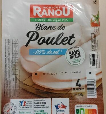 Sucre et nutriments contenus dans Ranou