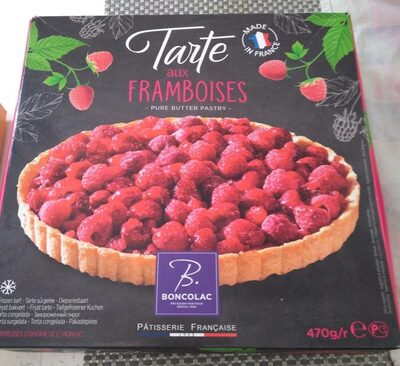 Tarte aux framboises surgelee