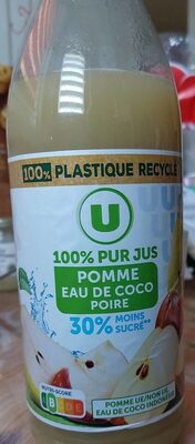 चीनी और पोषक तत्व U-pur jus pomme eau de coco poire