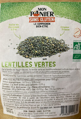 Sucre et nutriments contenus dans Mon panier sans gluten