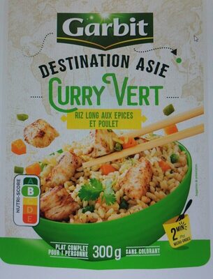 Riz curry vert