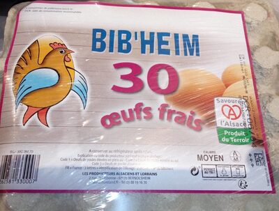 Sucre et nutriments contenus dans Bib heim