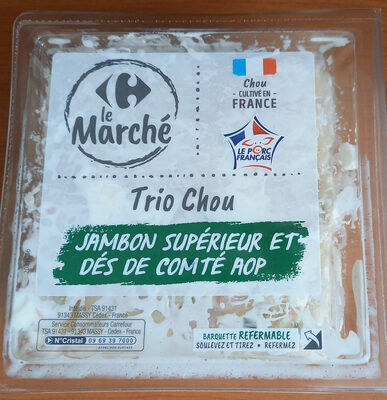 Sucre et nutriments contenus dans Trio de chou