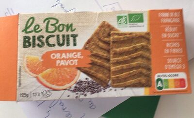 Biscuits orange pavot