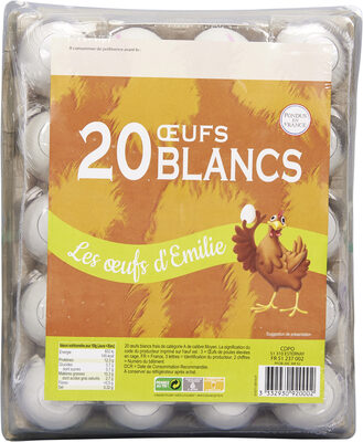 Sucre et nutriments contenus dans Les oeufs d emilie