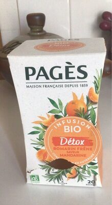 Infusion detox romarin frene saveur mandarine