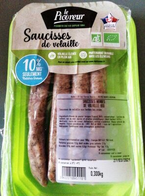 Saucisses de volaille