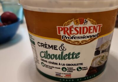 Sucre et nutriments contenus dans President professionnel