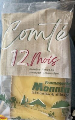 Sucre et nutriments contenus dans Fromagerie monnin