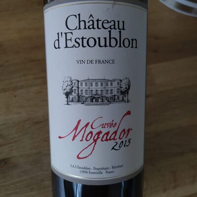 Sucre et nutriments contenus dans Chateau d estoublon