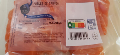 Sucre et nutriments contenus dans Salmo