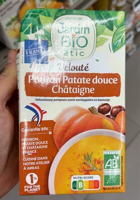 Veloute potiron patate douce chataigne