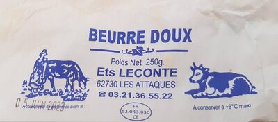 Sucre et nutriments contenus dans Ets lecomte