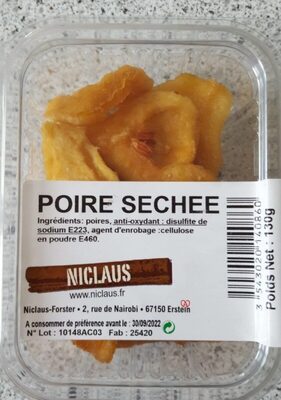 Poires sechees