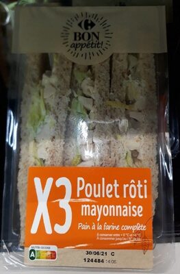 Sandwichs au poulet roti