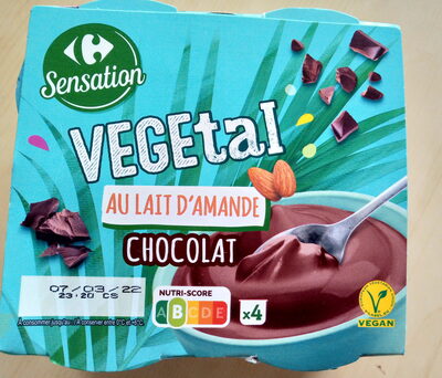 Sucre et nutriments contenus dans Carrefour sensation vegetal