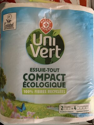 Sucre et nutriments contenus dans Marque repere univert