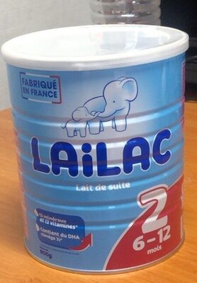 Sucre et nutriments contenus dans Lailac