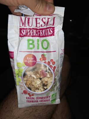 Sucre et nutriments contenus dans Muesli superfruits bio