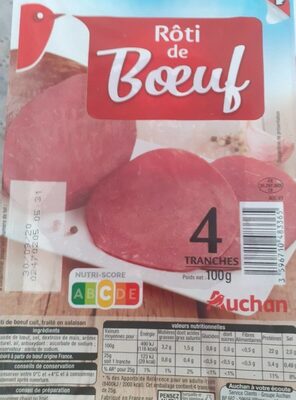 Sucre et nutriments contenus dans Auchan auchan production