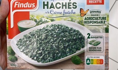 Epinards haches a la creme surgeles