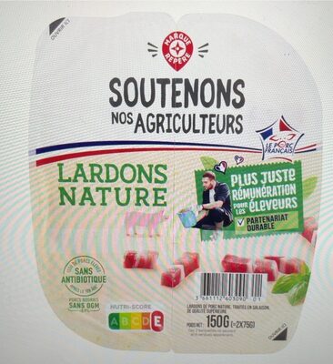 Sucre et nutriments contenus dans Soutenons nos agriculteurs marque repere