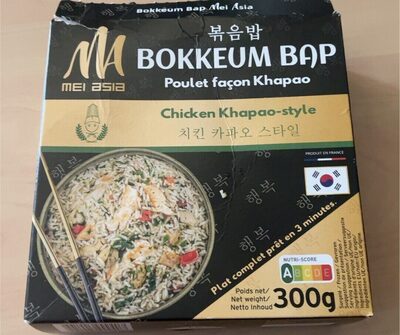 Sucre et nutriments contenus dans Bokkeum bap mei asia